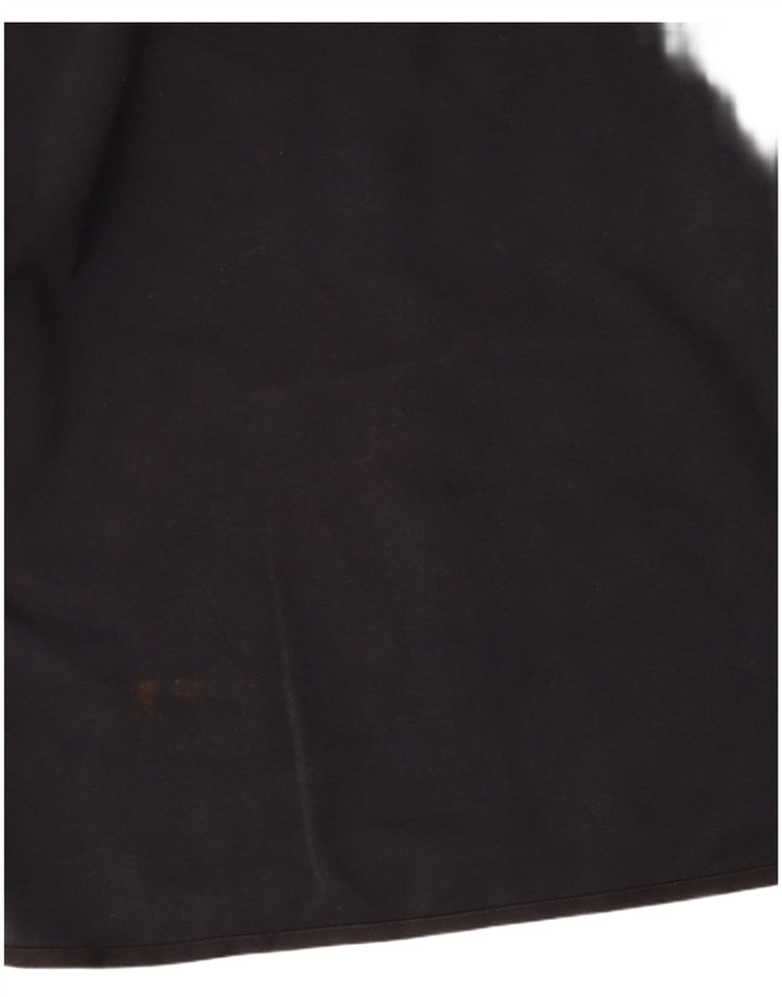 NIKE Mens Zip Hoodie Sweater Small Black Cotton
