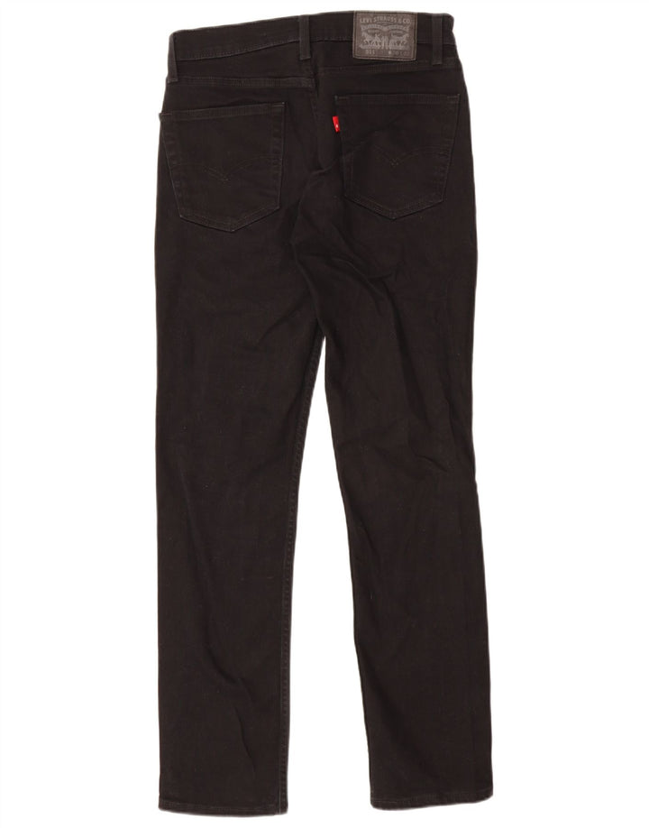 Levi's Herren 511 Slim Jeans W30 L32 schwarze Baumwolle