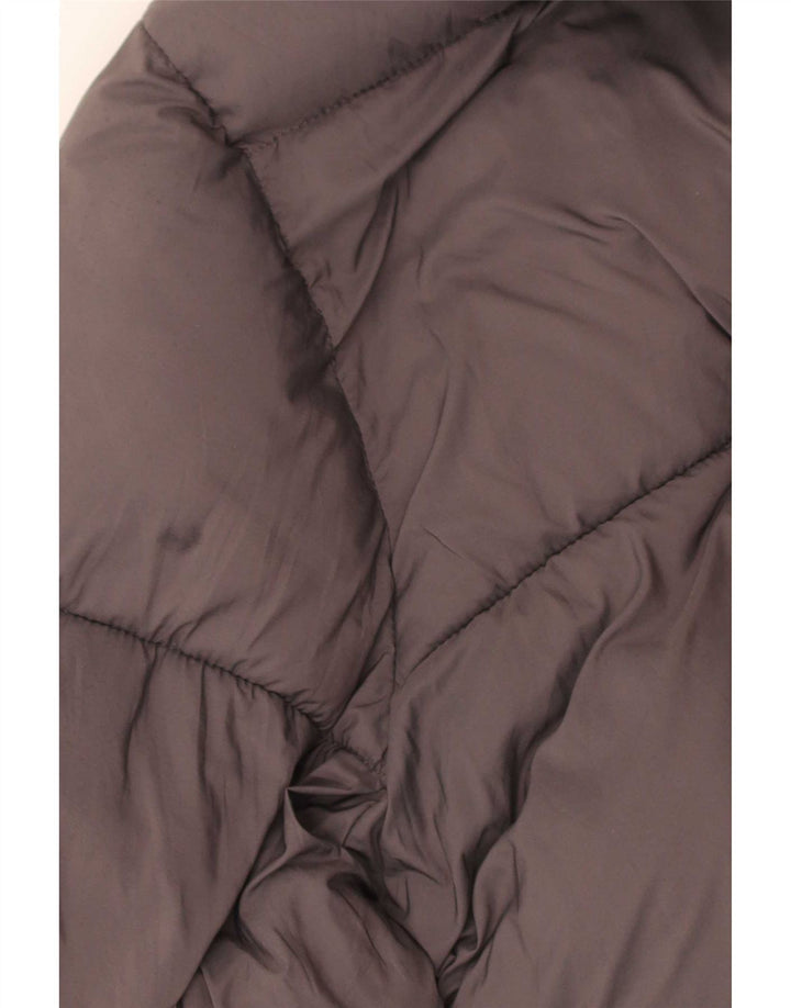 PEPE Jeans Damen-Kapuzen-Übergröße, wattierte Jacke, UK 10, Größe S, grau, Polyester