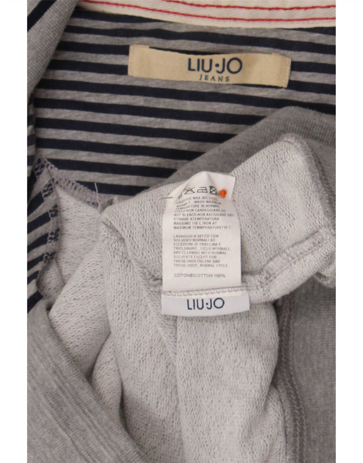 Liu Jo Herren-Trainingsanzug mit grafischem Oberteil, XL, graue Baumwolle