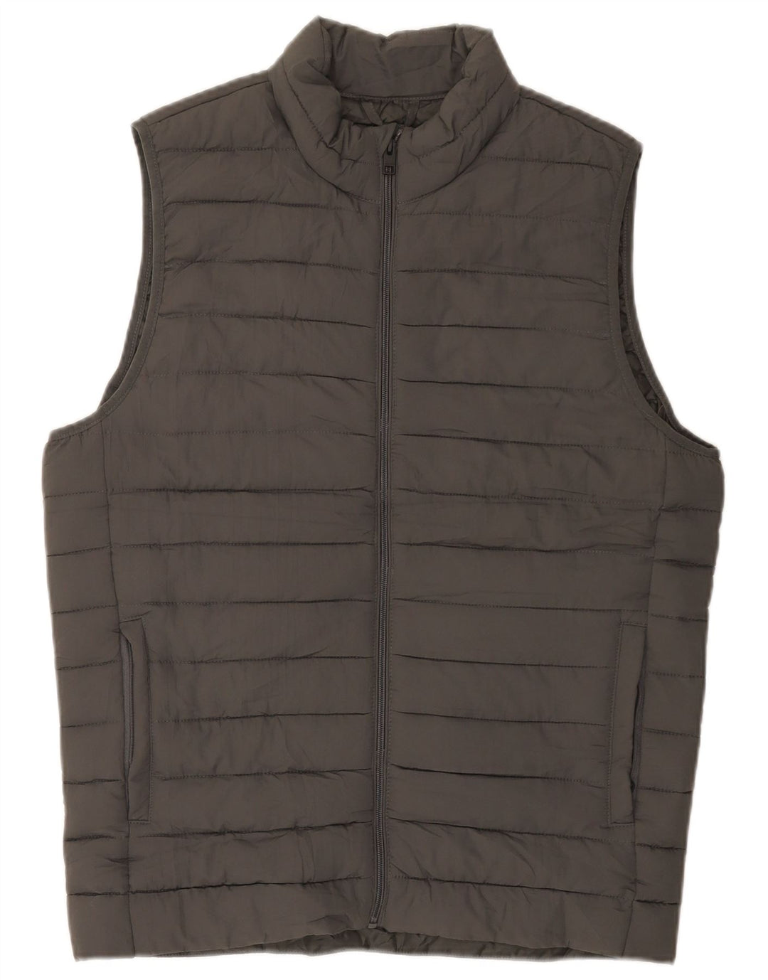 Jack & Jones Herren Wattierte Weste UK 36 Small Grau Polyester