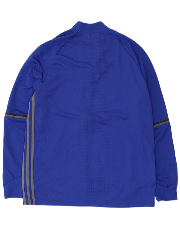 ADIDAS Herren Climacool Graphic Trainingsanzug Top Jacke Großes Blaues Polyester