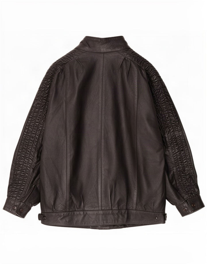 John Paterson Damen Loose Fit Lederjacke UK 18 XL Schwarz