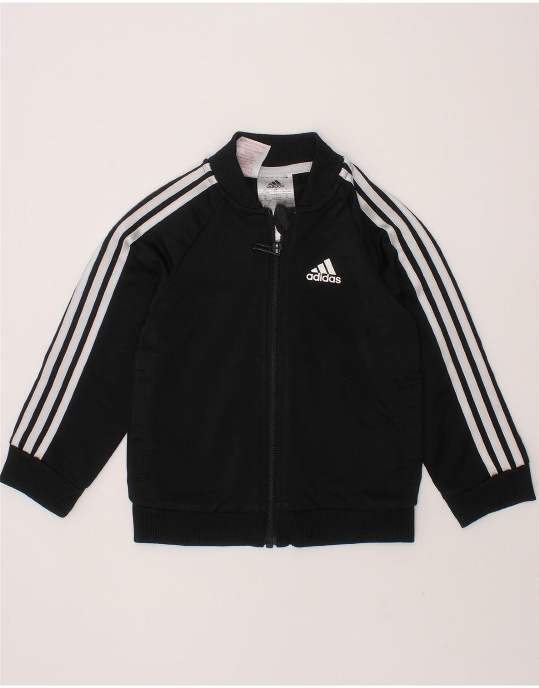 ADIDAS Baby Boys Tracksuit Top Jacket 18-24 Months Black Polyester Vintage Adidas and Second-Hand Adidas from Messina Hembry 