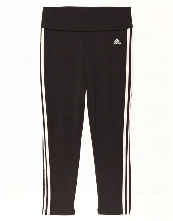 Adidas Damen Aeroready Leggings UK 16/18 Large Schwarz Polyester
