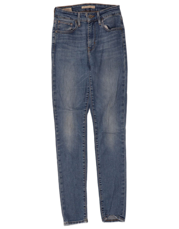 Levi's Damen 721 High Rise Skinny Jeans W26 L28 Blaue Baumwolle