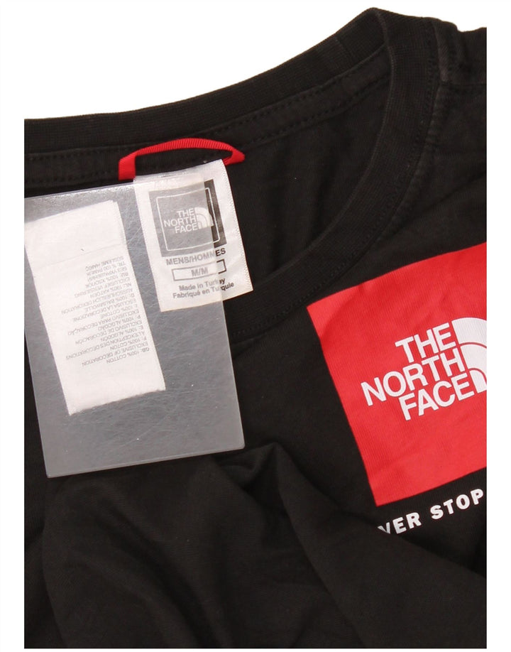 The North Face Herren-T-Shirt-Oberteil aus mittelschwarzer Baumwolle