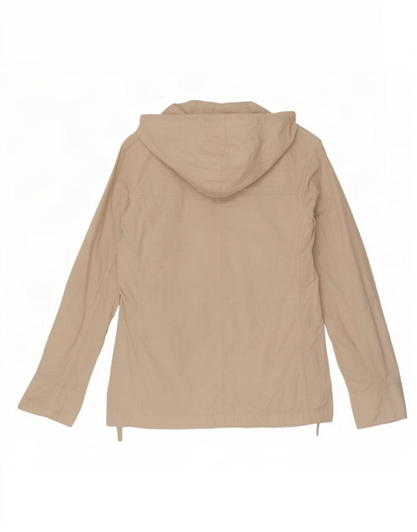 Champion Damen-Trainingsjacke mit entspannter Passform und Kapuze, Gr. 10, Größe S, Beige