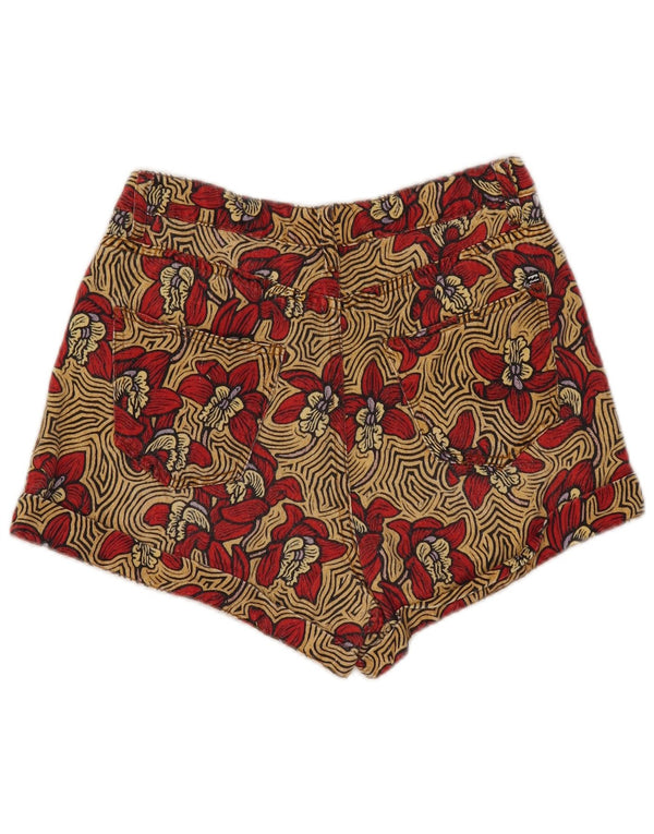 Billabong Womens Casual Shorts W28 Medium Mehrfarbige Blumenbaumwolle