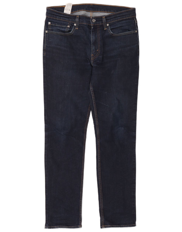 Levi's Herren 511 Slim Jeans W34 L34 Marineblaue Baumwolle