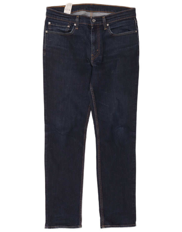 Levi's Herren 511 Slim Jeans W34 L34 Marineblaue Baumwolle