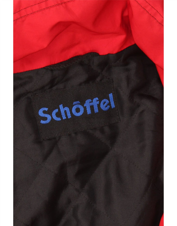 SCHOFFEL Herren-Skijacke mit Kapuze, UK 42, XL, Rot, Farbblock