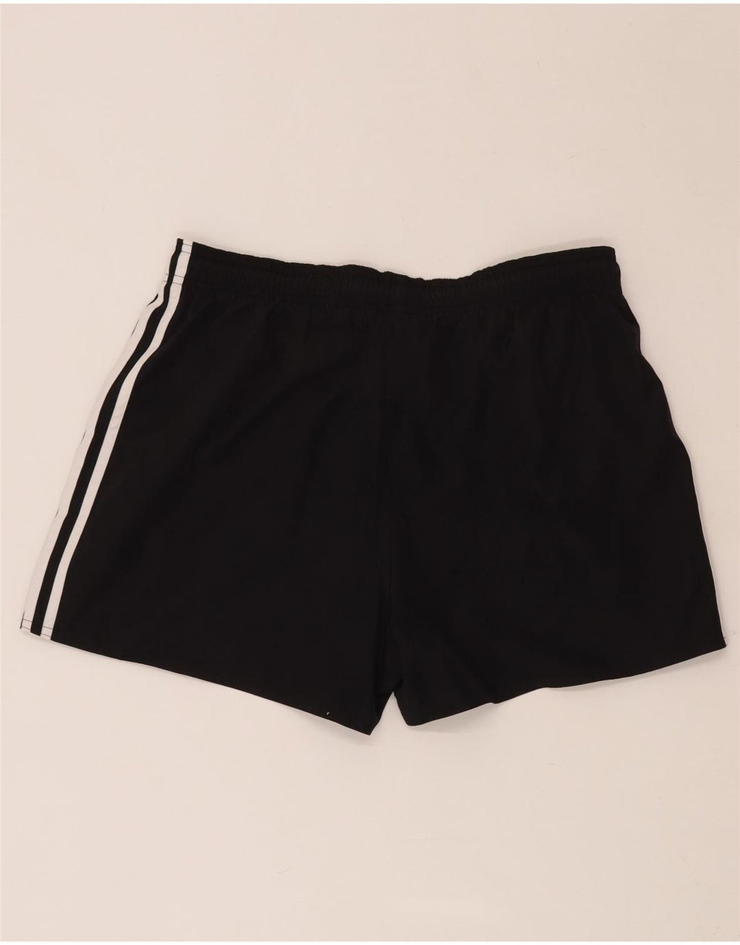ADIDAS Damen Sportshorts UK 14 Large Schwarz Polyester