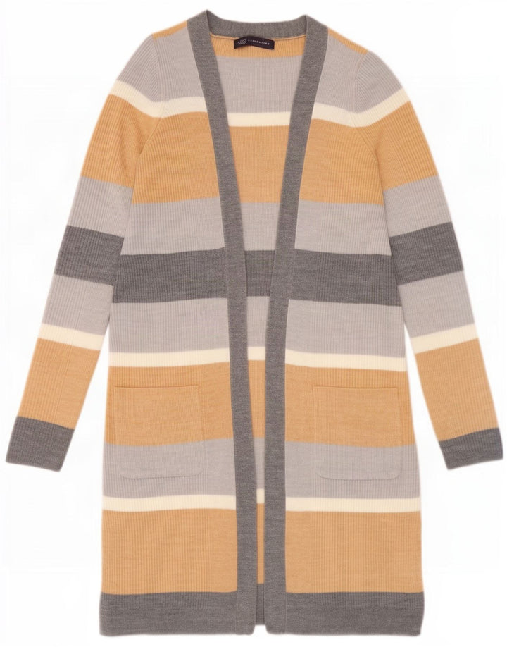 Marks & Spencer Womens Longline Cardigan Sweater UK 10 Small Mehrfarbig