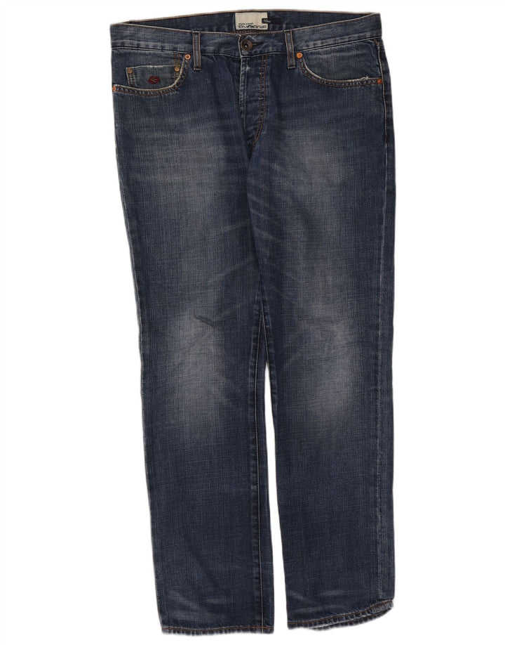 Energie Herren Straight Jeans W36 L32 Blaue Baumwolle