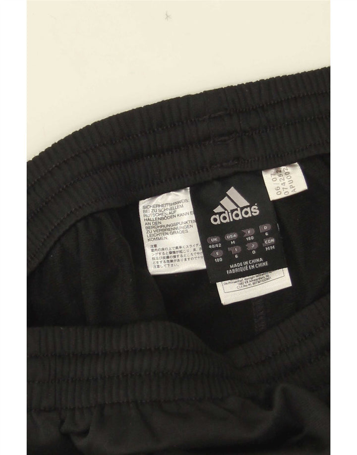 Adidas Herren-Trainingshose UK 40/42 Mittelschwarzes Colourblock-Polyester