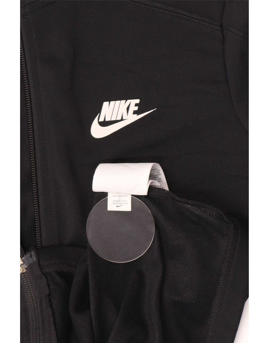 Nike Jungen-Trainingsanzug-Top-Jacke, 10–11 Jahre, mittelgroßes schwarzes Polyester