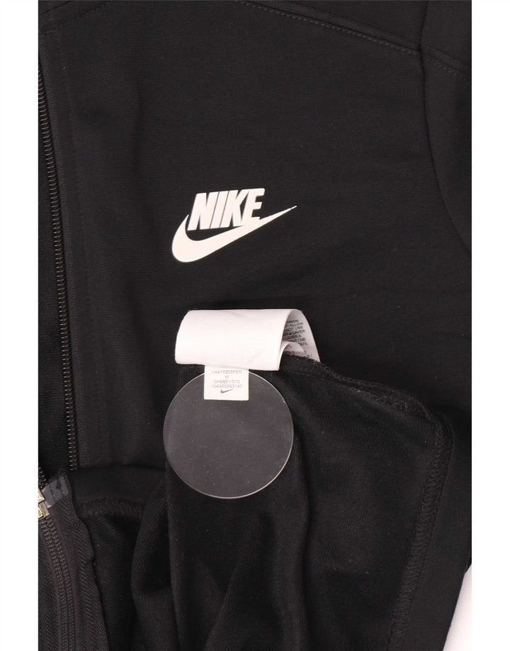 Nike Jungen-Trainingsanzug-Top-Jacke, 10–11 Jahre, mittelgroßes schwarzes Polyester