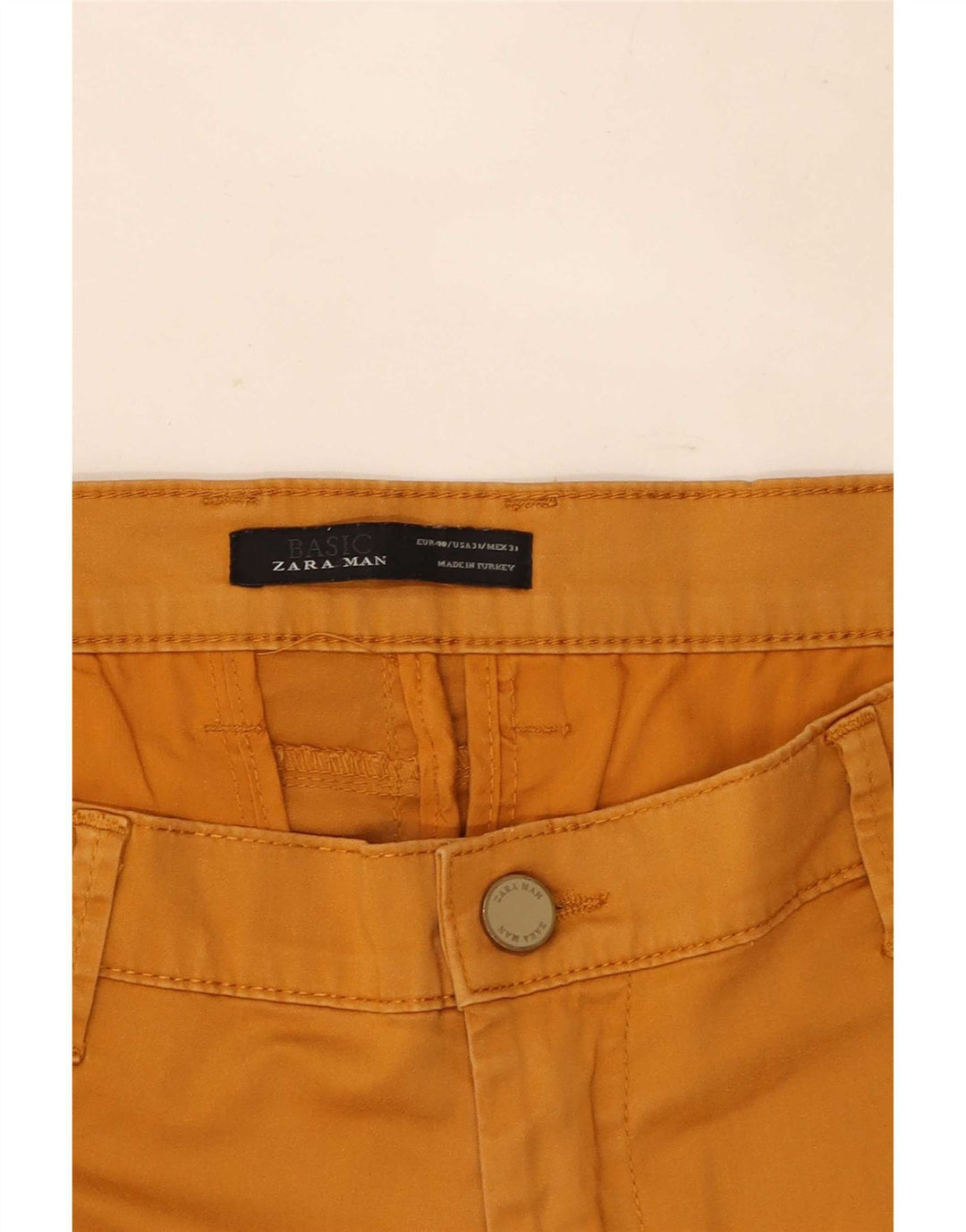 Zara Slim Chino-Hose für Herren, EU 40, M, W31, L33, Braun