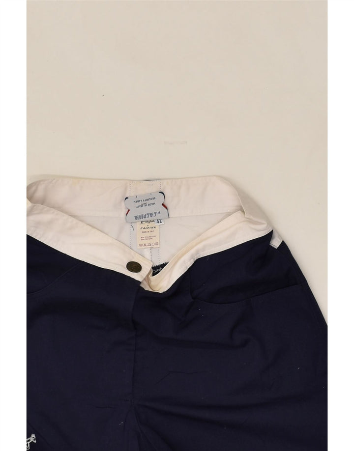 AUSTRALIAN L'ALPINA Womens Casual Shorts IT 42 Medium W26 Navy Blue | Vintage AUSTRALIAN L'ALPINA | Thrift | Second-Hand AUSTRALIAN L'ALPINA | Used Clothing | Messina Hembry 