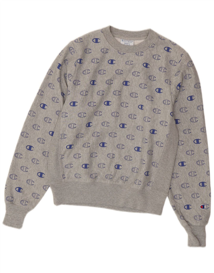 CHAMPION Damen Reverse Weave Oversize-Sweatshirt-Pullover, Gr. 10, Größe S, Grau