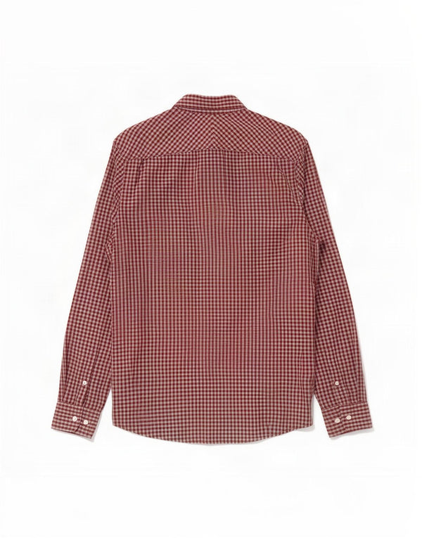 Penguin Mens Heritage Slim Fit Shirt Large Red Gingham Cotton