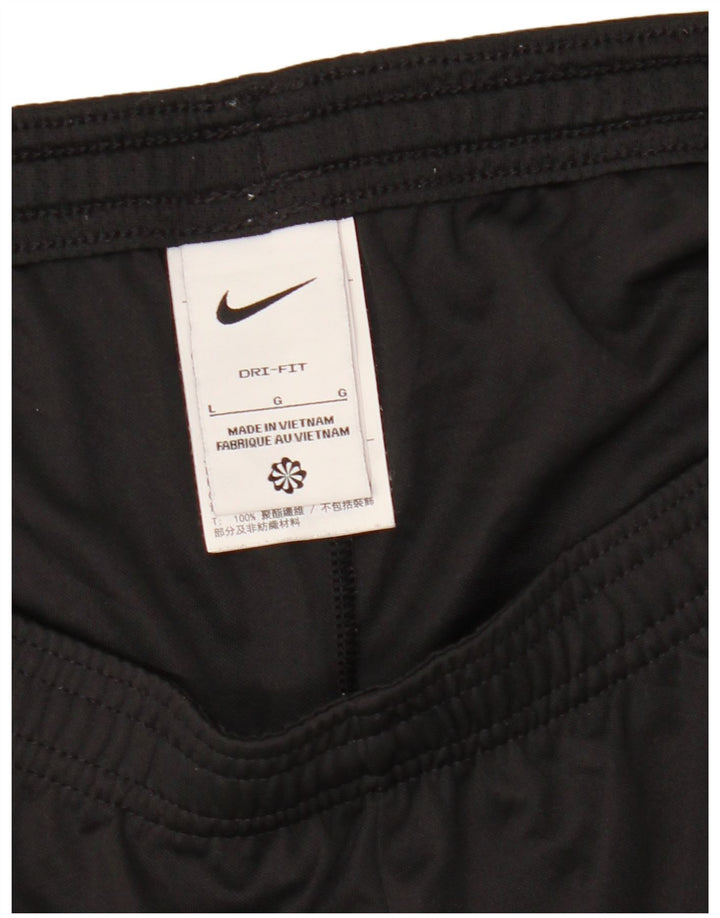 Nike Damen Sportshorts UK 16 Large Schwarz Colourblock Polyester
