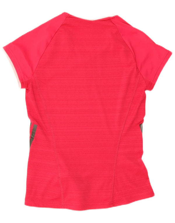 Adidas Damen Climacool T-Shirt Top UK 4/6 XS Rosa Polyester