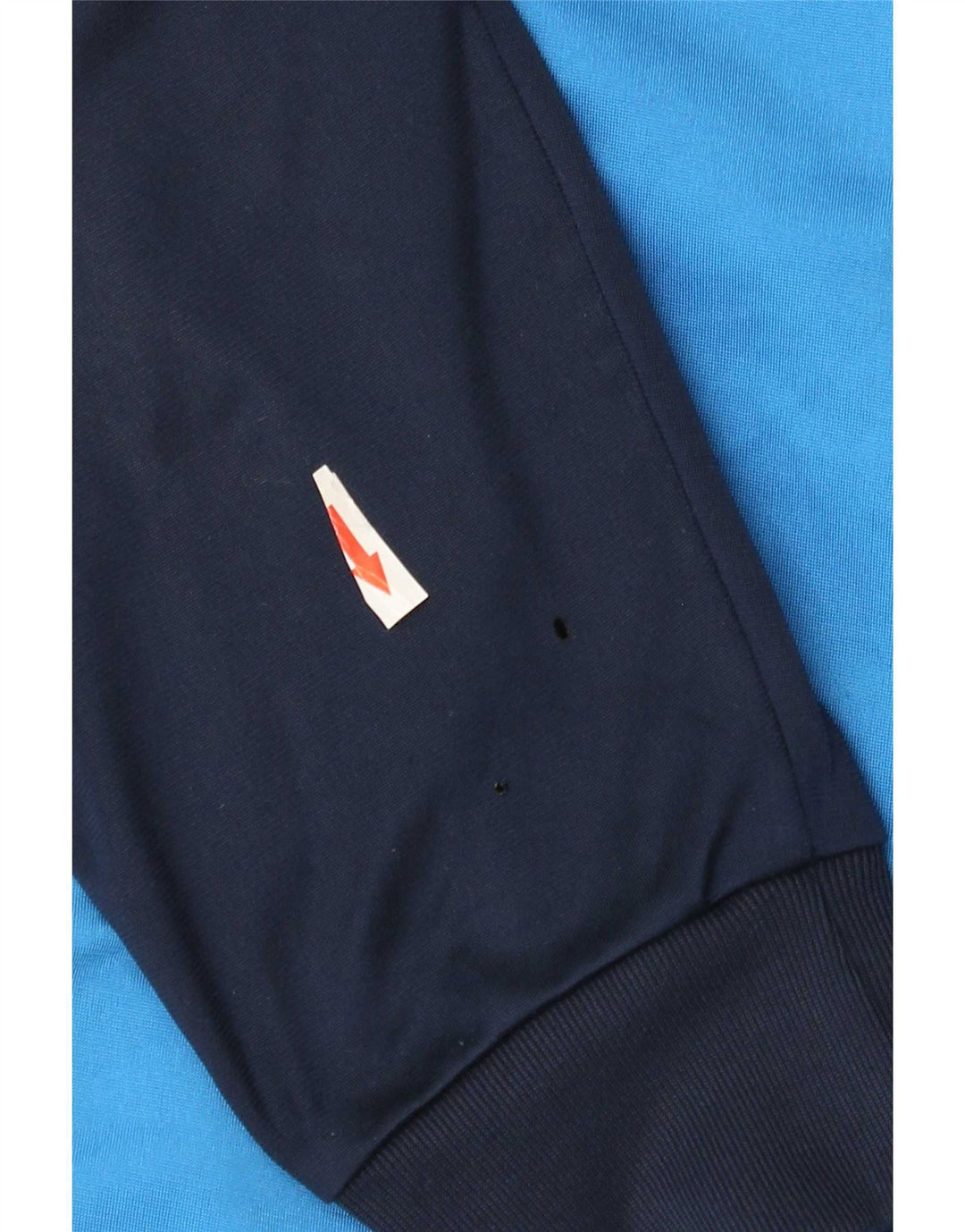 Adidas Herren-Trainingsanzugoberteil, UK-Größe 42/44, großes blaues Colourblock-Polyester