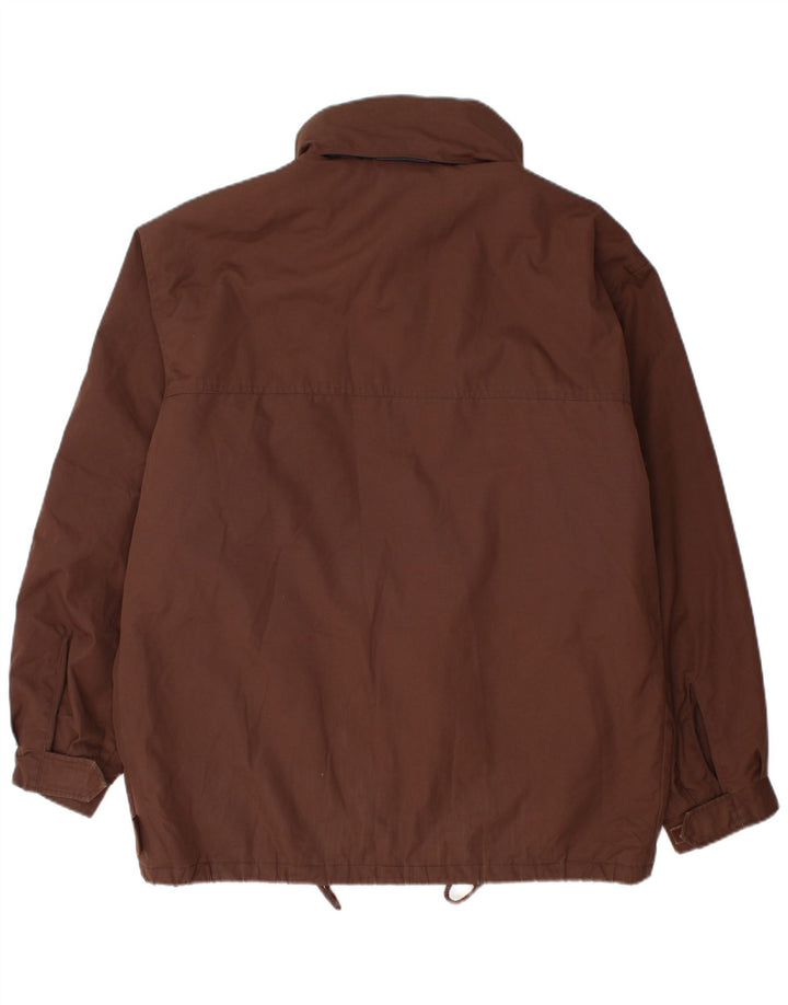 FILA Herren Magic Line Utility-Jacke mit Kapuze, IT 50, großes braunes Polyester