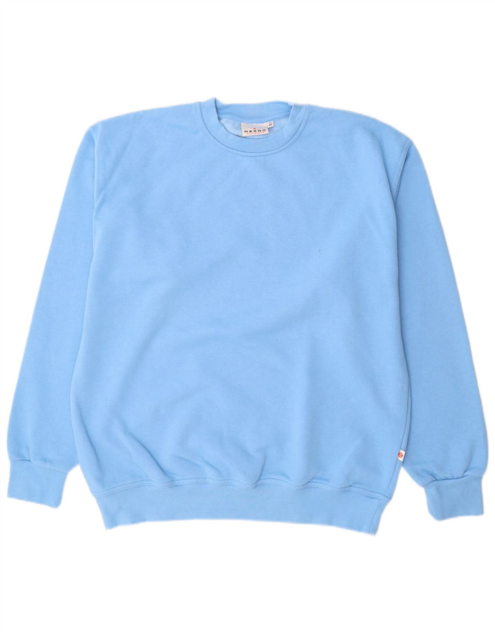 Hakro Herren-Sweatshirt-Pullover aus mittelblauer Baumwolle