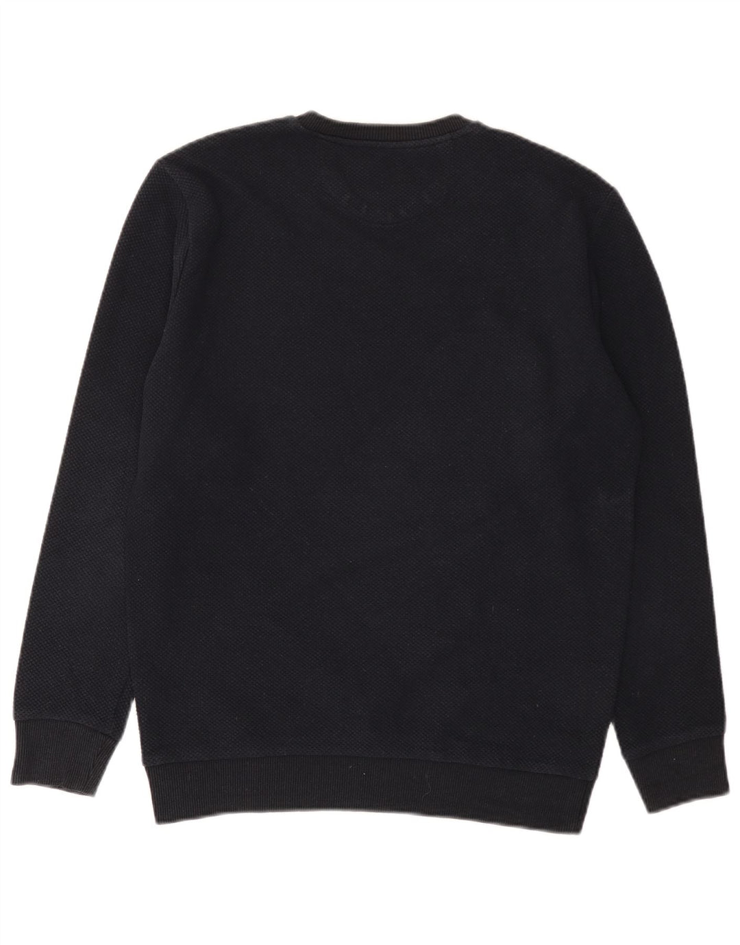 Zara Herren-Pullover mit Rundhalsausschnitt, mittleres marineblaues Polyester