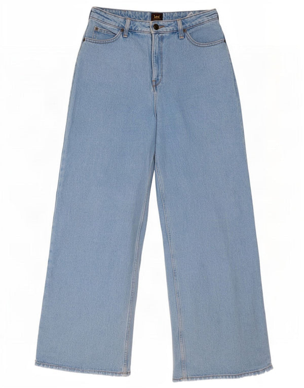 Lee Damen Stella Wide Leg Jeans W29 L31 Blaue Baumwolle