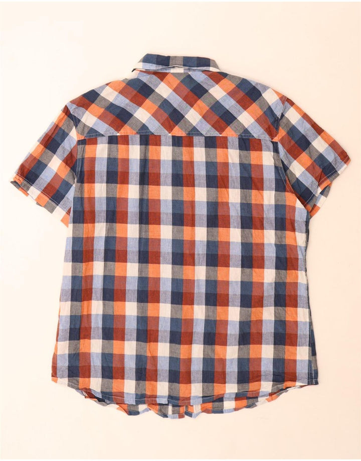 Mountain Warehouse Herren-Kurzarmhemd 2XL aus mehrfarbig karierter Baumwolle