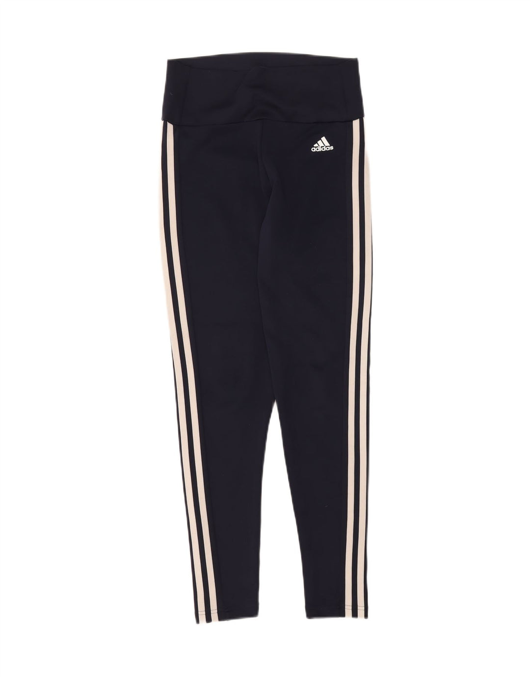 ADIDAS Womens Aeroready Leggings UK 8/10 Small  Navy Blue Polyester