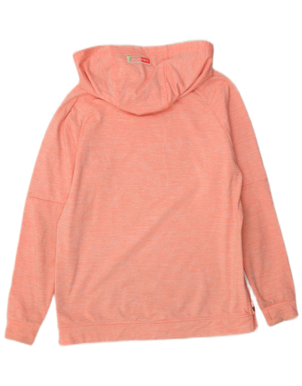 Zara Mädchen-Kapuzenpullover, 11–12 Jahre, rosa geflecktes Polyester