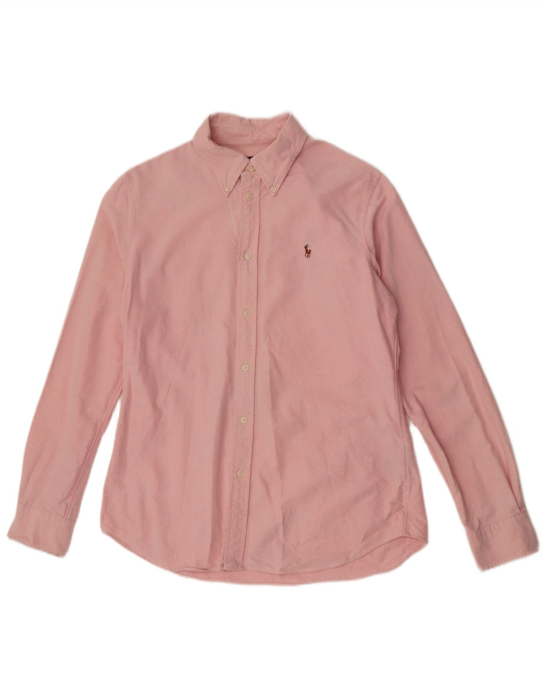 Ralph Lauren Herren-Hemd mit individueller Passform, Größe L, rosa, Baumwolle