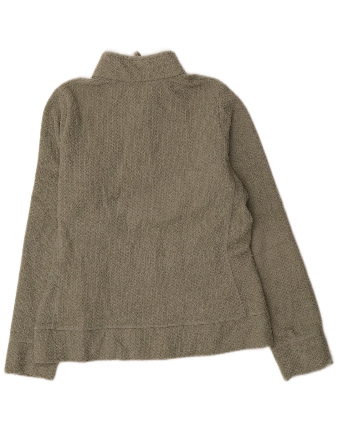 Marks & Spencer Damen-Sweatshirt mit Reißverschluss am Hals, Gr. 12, mittleres Khaki