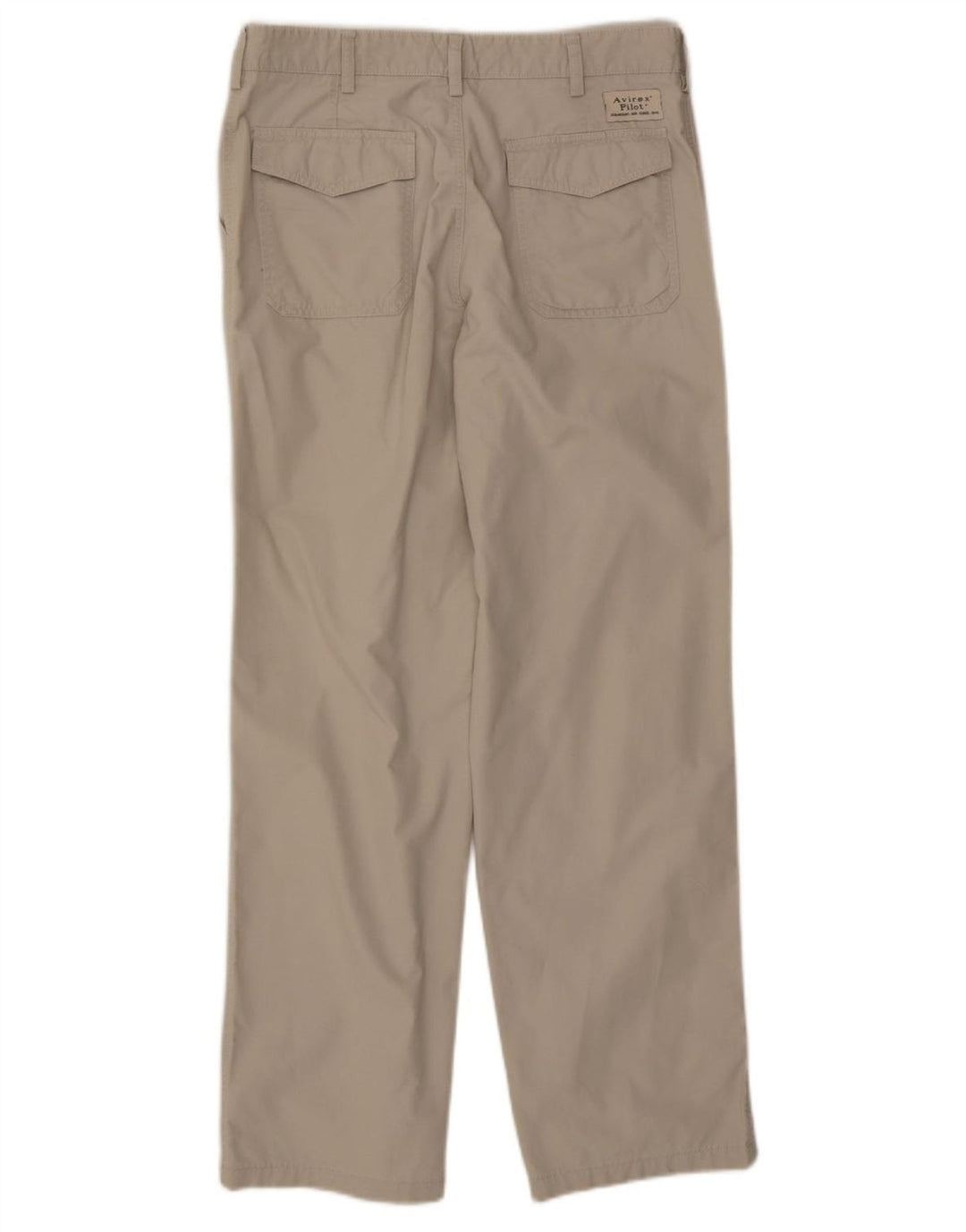 Gerade Chino-Hose für Herren von Avirex, W32, L31, Beige, Baumwolle