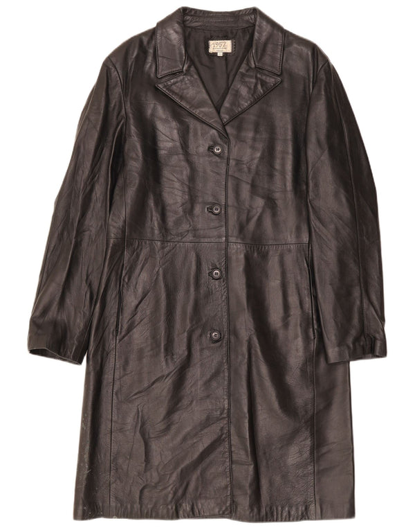 Legendäre Jacke 1957 Damen Ledermantel IT 50 XL Schwarz