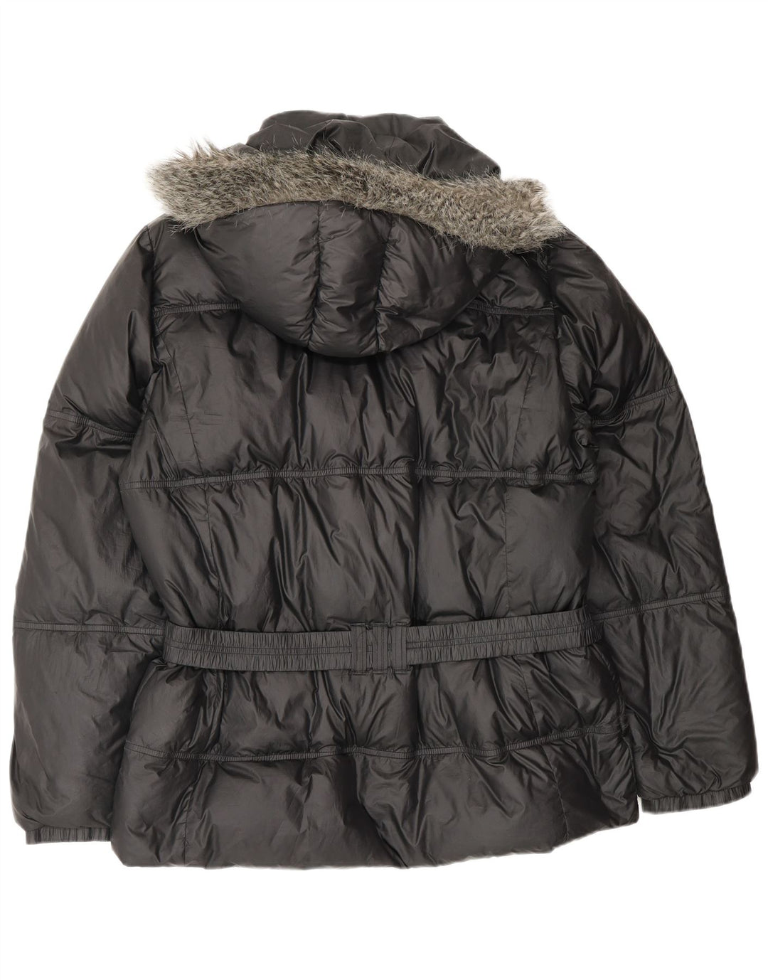 Adidas Damen Übergroße Kapuzenjacke, gepolstert, UK 18, XL, Schwarz, Polyester
