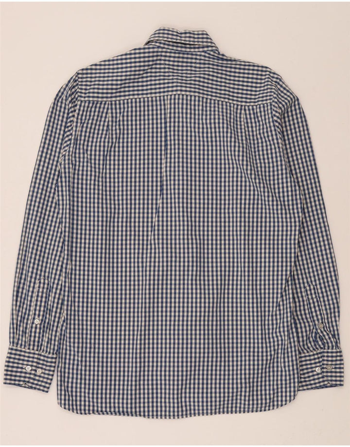 TOMMY HILFIGER Mens Coupe Ajustee Shirt Size 14 1/2 15 Small Blue Gingham Vintage Tommy Hilfiger and Second-Hand Tommy Hilfiger from Messina Hembry 