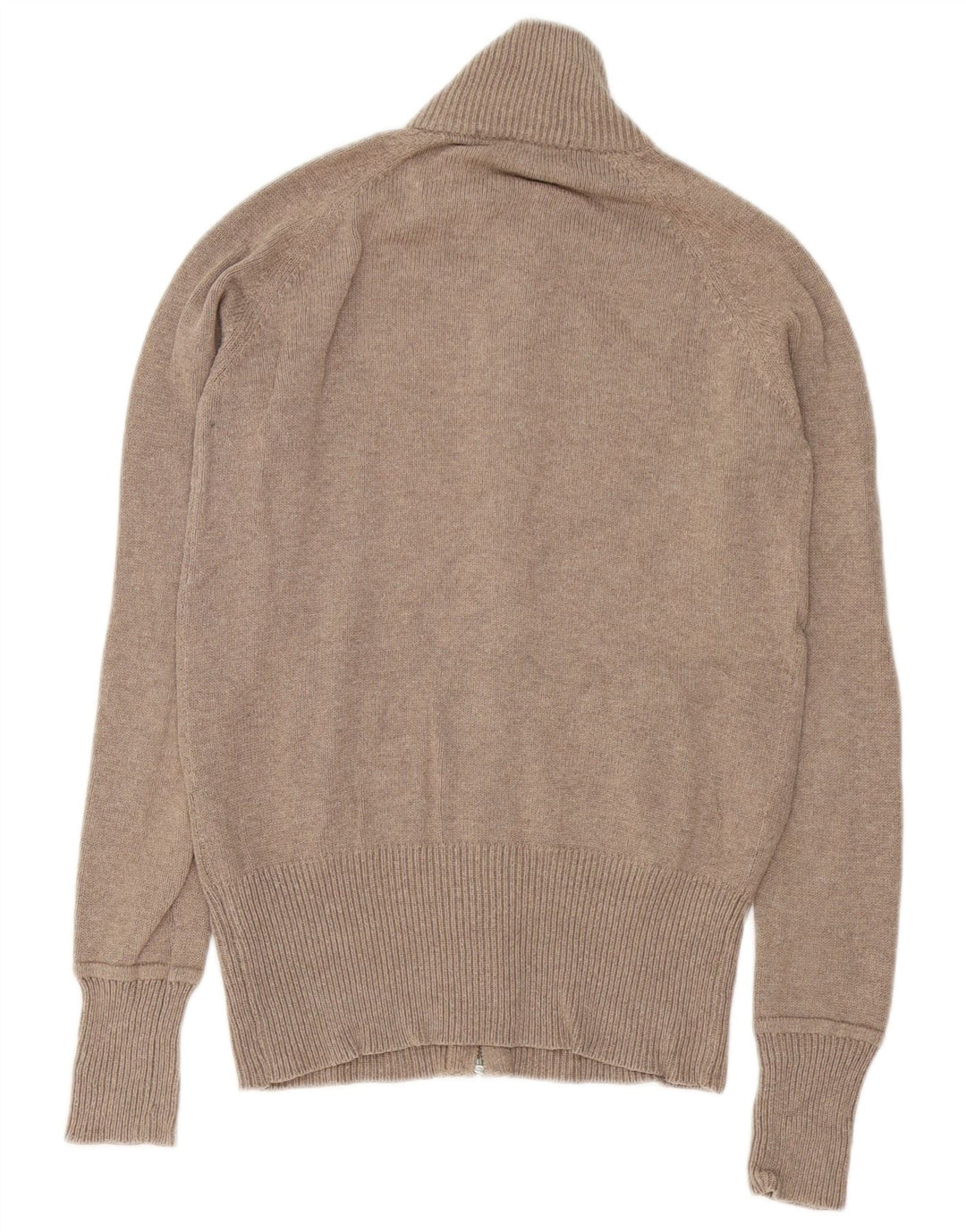 Zara Damen-Cardigan-Pullover UK 14 Mittelgraue Baumwolle