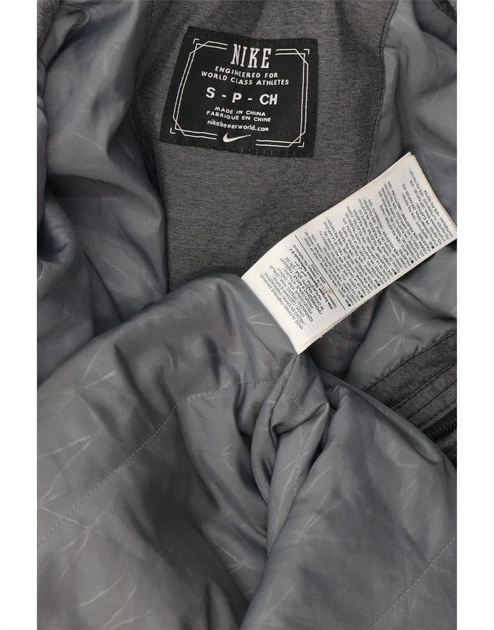 Nike Herren-Windbreakerjacke mit Kapuze, UK 36, Größe S, grau, Colourblock-Polyester