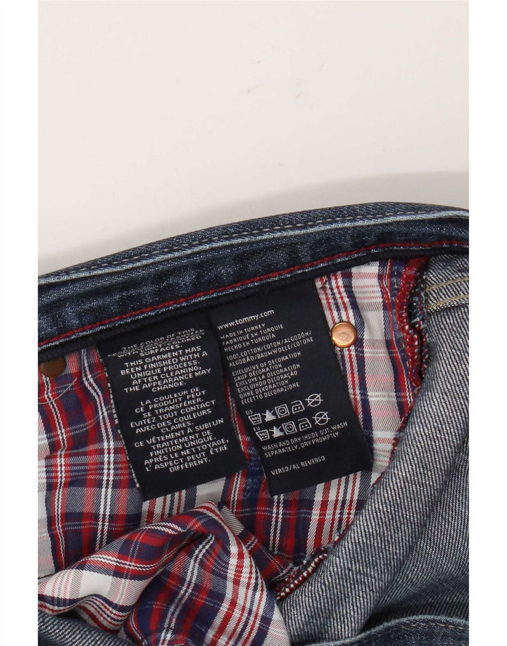 Tommy Hilfiger Herren Straight Jeans W36 L32 Blaue Baumwolle