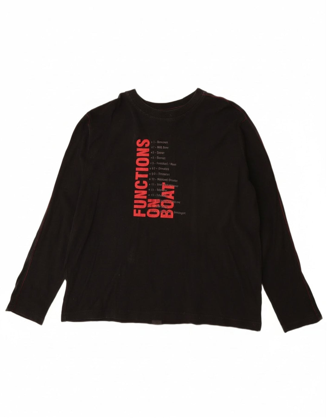 Murphy & Nye Herren Graphic Top Langarm 2XL Schwarz Baumwolle