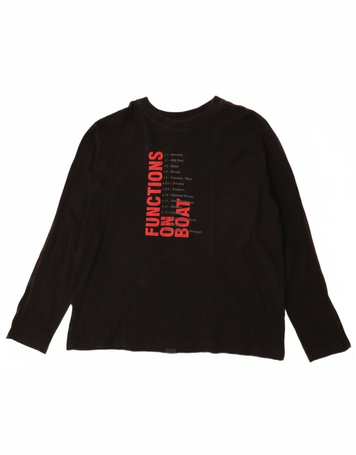 Murphy & Nye Herren Graphic Top Langarm 2XL Schwarz Baumwolle