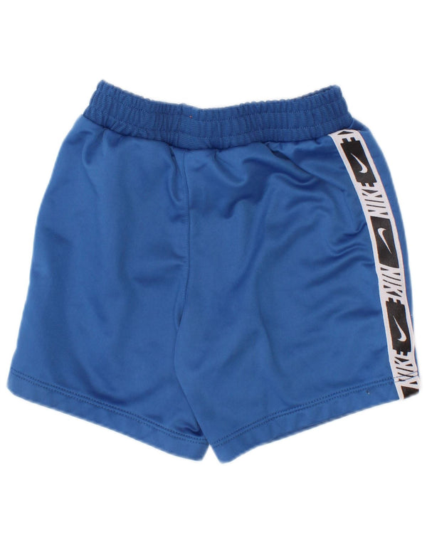 Nike Baby-Jungen-Sportshorts mit Grafik, 18–24 Monate, blaues Colourblock-Polyester