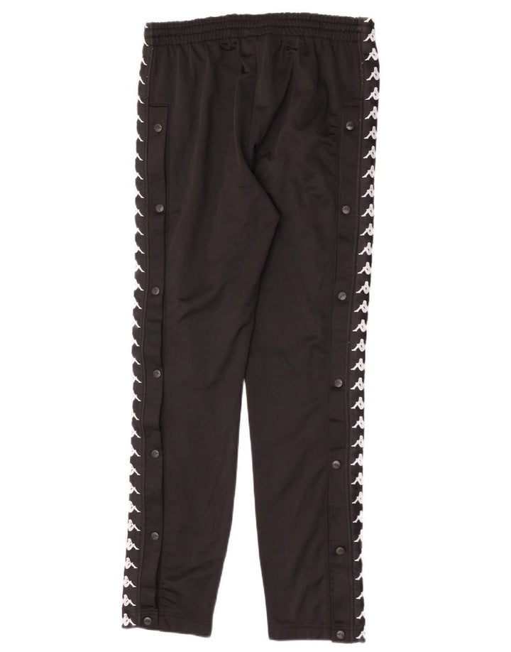 Kappa Herren-Trainingshose mit Grafik, mittelschwarzes Polyester