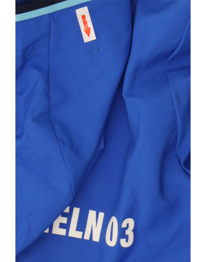 Adidas Herren-Trainingsanzug mit Kapuze, mittelblau, Polyester